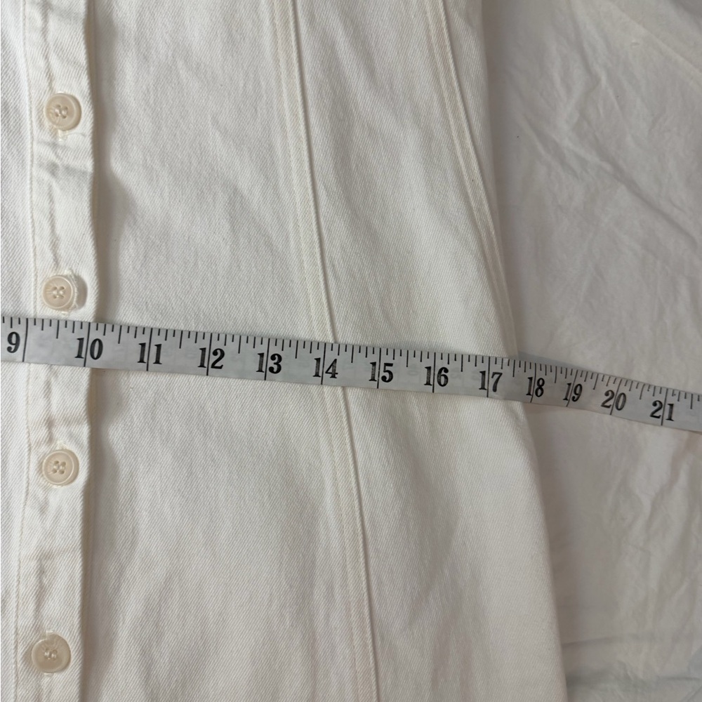 NWT Citizens of Humanity Rosetta Dress in Pashima White Denim Cotton 2 - Picture 14 of 16
